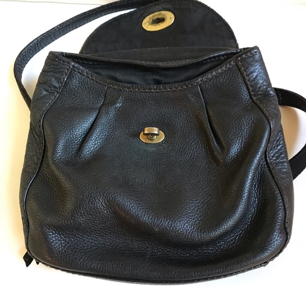Vintage Fossil Crossbody Bag Black Leather - Picture 11 of 11